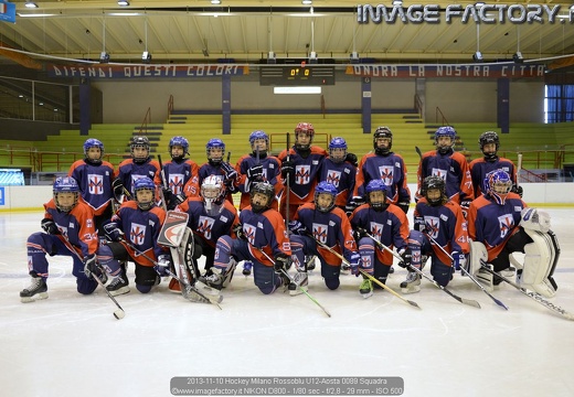 2013-11-10 Hockey Milano Rossoblu U12-Aosta (0-11)